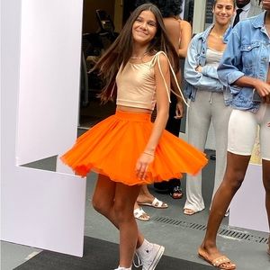SALE! Last pieces available: Kid’s Clementine Miami Bright Orange tutu skirt.